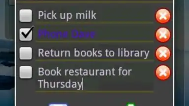 Screenshot von To-Do List Widget 1