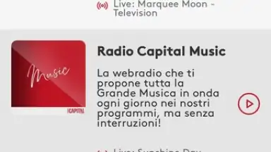 Screenshot von Radio Capital 6