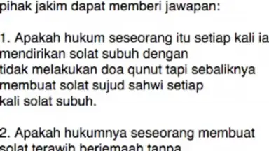 Screenshot von Cara Solat Subuh Dan Persoalannya 1