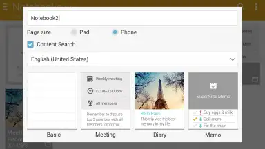 Screenshot von ASUS SuperNote 6