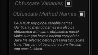 Screenshot von Leaf Pro Java Obfuscator 6
