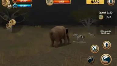 Screenshot von Wild Elephant Sim 3D 1