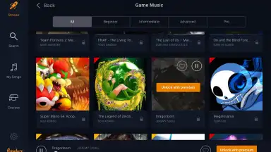 Screenshot von flowkey 8