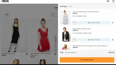Screenshot von ASOS 3
