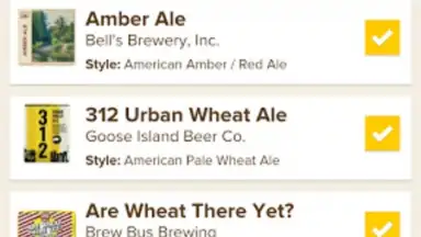 Screenshot von Untappd 5