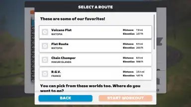 Screenshot von Zwift 5