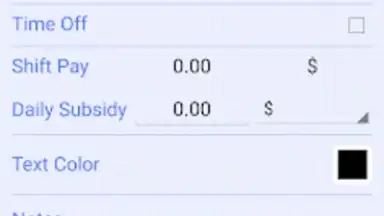 Screenshot von Shift Schedule 2