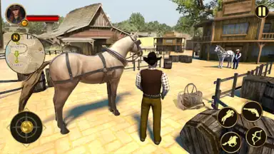 Screenshot von West Cowboy Games Horse Riding 1