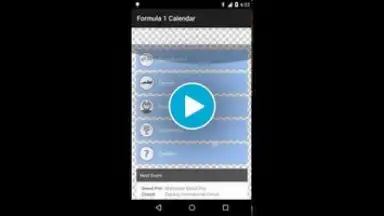 Screenshot von Formula Race Calendar 1
