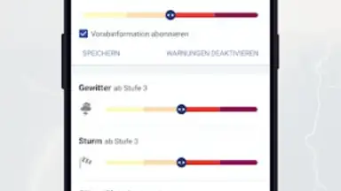 Screenshot von WarnWetter 7