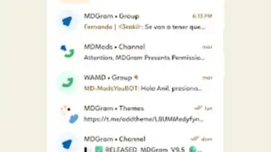 Screenshot von MDGram Messenger 5