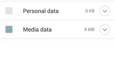 Screenshot von LG Backup (Sender) 4