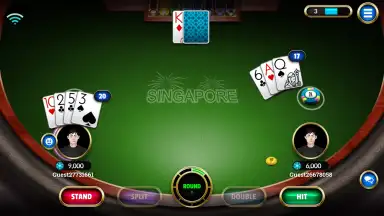 Screenshot von BlackJack 21 6
