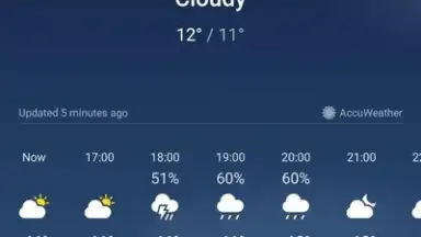 Screenshot von HUAWEI Weather 1