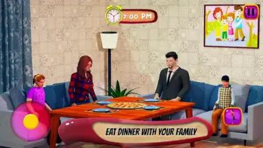 Screenshot von Virtual Mother Life Simulator - Baby Care Games 3D 1