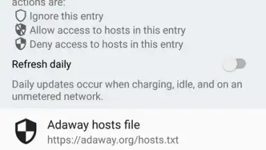 Screenshot von DNS66 6