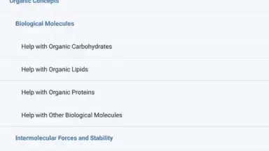 Screenshot von Organic Chemistry 4
