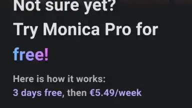 Screenshot von Monica AI 9