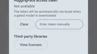 Screenshot von Google AI Edge Gallery 14