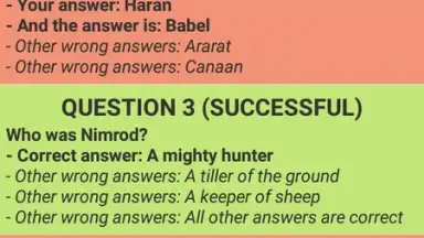 Screenshot von The bible quiz game 9