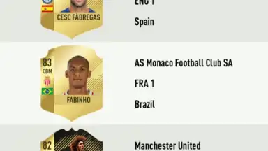 Screenshot von FUT 18 DRAFT 3
