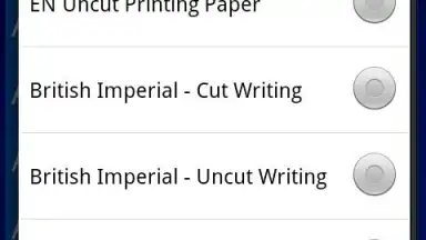 Screenshot von Paper Formats 3