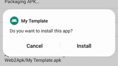 Screenshot von Website to App Converter 2