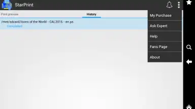 Screenshot von StarPrint 1