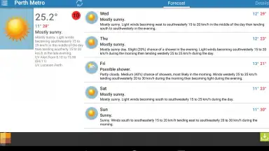 Screenshot von Au Weather Free 3