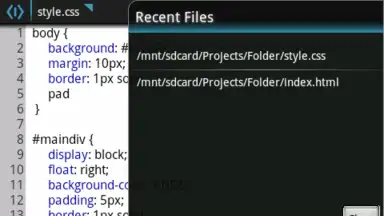 Screenshot von WebMaster's HTML Editor Lite 4