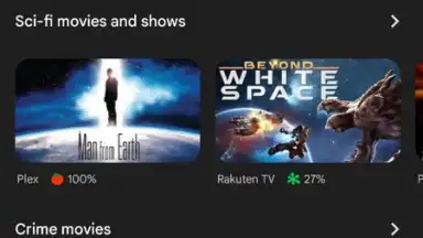 Screenshot von Google TV 12