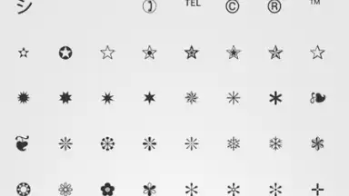 Screenshot von ASCII Text Symbols 2