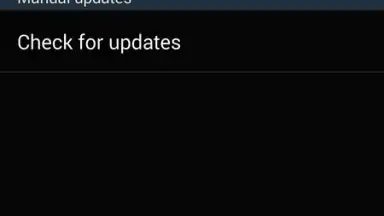 Screenshot von Samsung Security Policy Update 1
