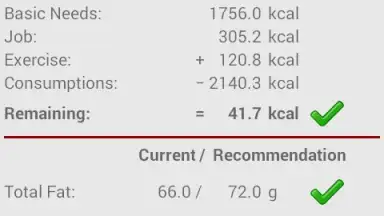 Screenshot von Calories! 7