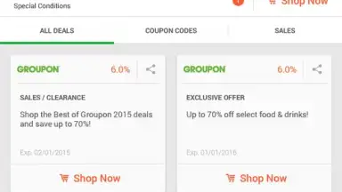 Screenshot von Rakuten Ebates 3