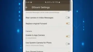 Screenshot von ElGrami Advanced Unofficial Telegram With Proxy 1