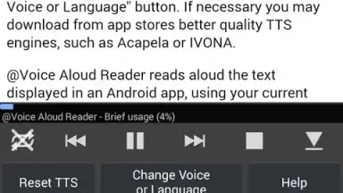 Screenshot von Voice Aloud Reader 7