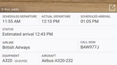 Screenshot von Flightradar24 4