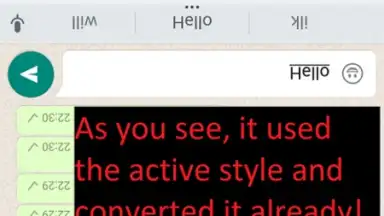 Screenshot von Upside Down Chat+ 10