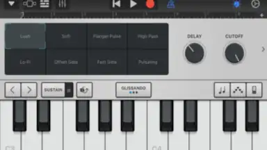 Screenshot von GarageBand 3
