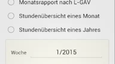 Screenshot von Arbeitszeiterfassung 1