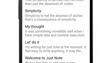 Screenshot von Just Note 11
