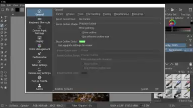 Screenshot von Krita 4
