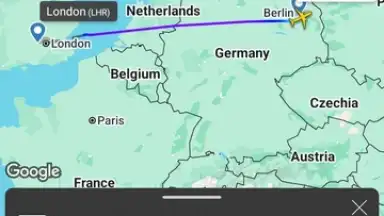 Screenshot von Flightradar24 5