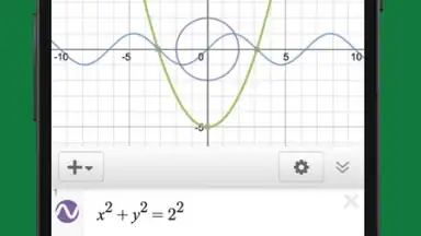 Screenshot von Desmos 7