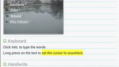 Screenshot von FreeNote 7 8