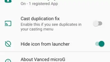 Screenshot von Vanced microG 2