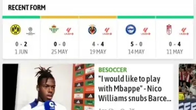 Screenshot von BeSoccer 10