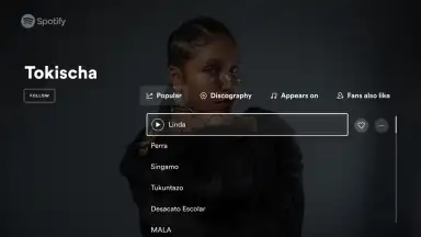 Screenshot von Spotify for Android TV 2