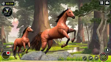 Screenshot von Wild Horse Family Simulator 5
